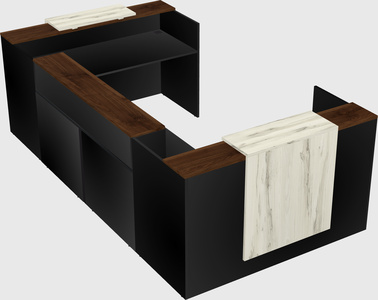 Reception desk u-shape