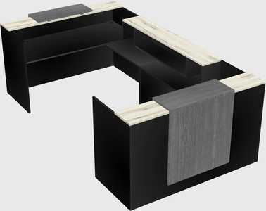 Reception desk u-shape