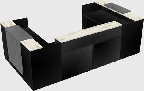 Reception desk u-shape