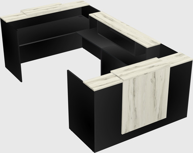 Reception desk u-shape