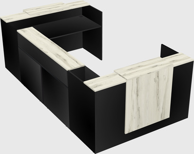 Reception desk u-shape