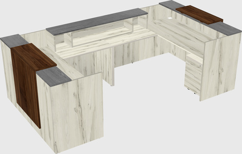 Reception desk u-shape
