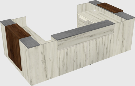 Reception desk u-shape