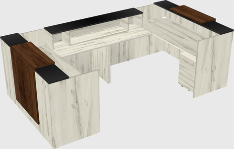 Reception desk u-shape