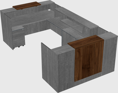 Reception desk u-shape