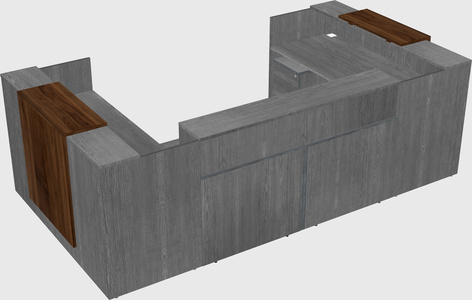 Reception desk u-shape