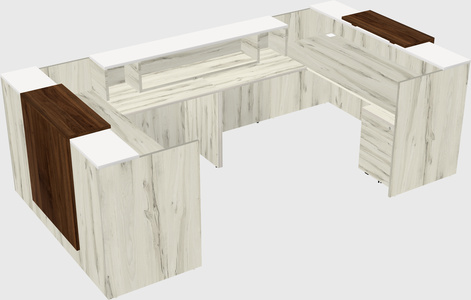 Reception desk u-shape