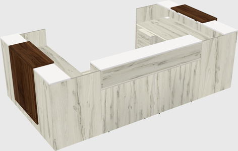 Reception desk u-shape