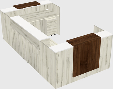 Reception desk u-shape