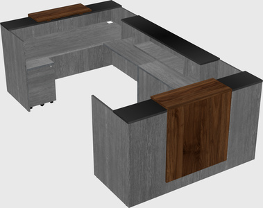 Reception desk u-shape