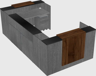 Reception desk u-shape