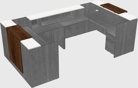 Reception desk u-shape