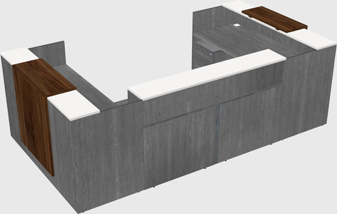 Reception desk u-shape