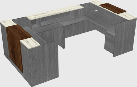 Reception desk u-shape