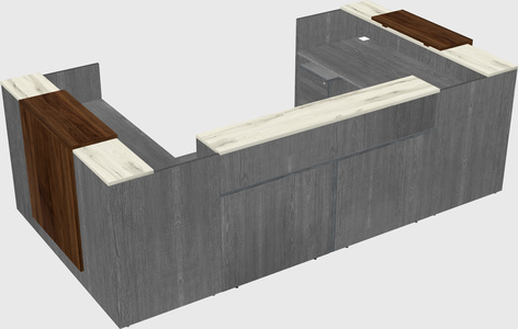 Reception desk u-shape