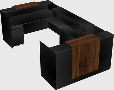 Reception desk u-shape
