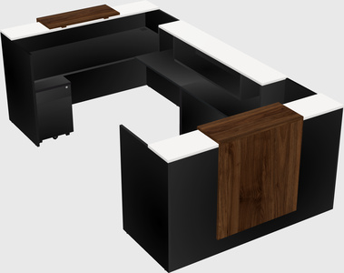 Reception desk u-shape