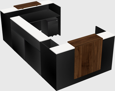 Reception desk u-shape