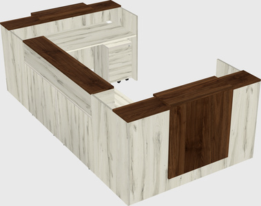 Reception desk u-shape