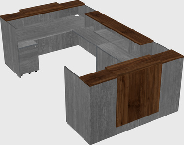 Reception desk u-shape