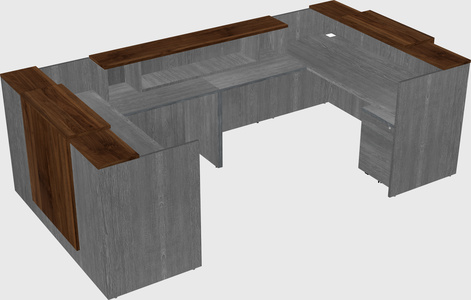Reception desk u-shape