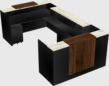 Reception desk u-shape