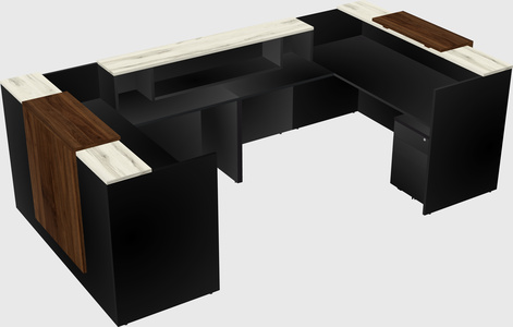 Reception desk u-shape