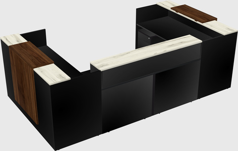 Reception desk u-shape
