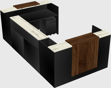 Reception desk u-shape