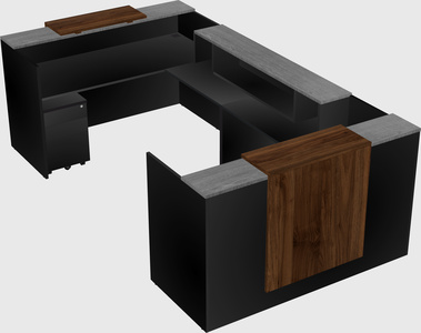Reception desk u-shape