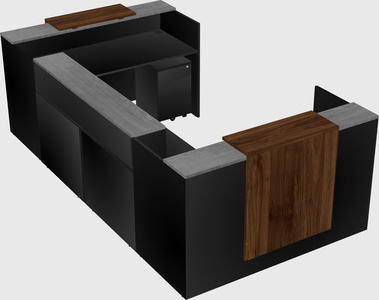 Reception desk u-shape