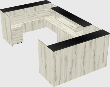 Reception desk u-shape