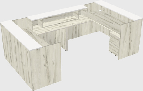 Reception desk u-shape