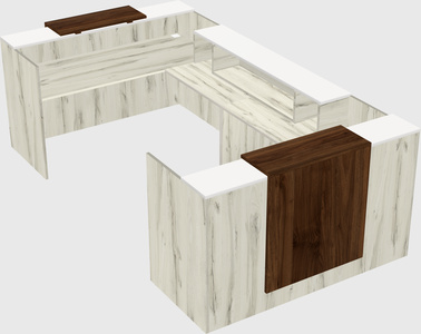 Reception desk u-shape