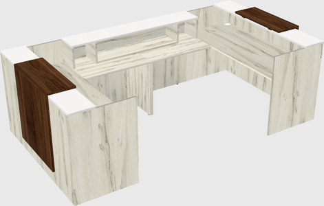 Reception desk u-shape