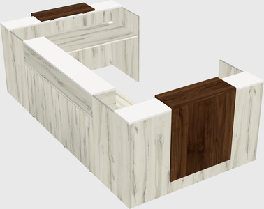 Reception desk u-shape