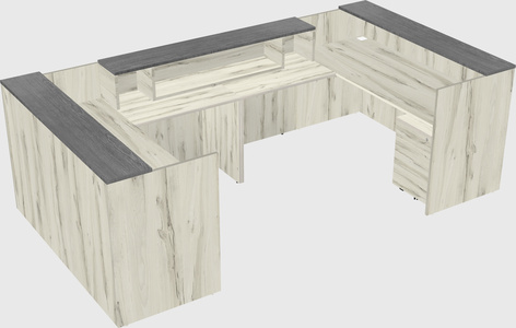 Reception desk u-shape