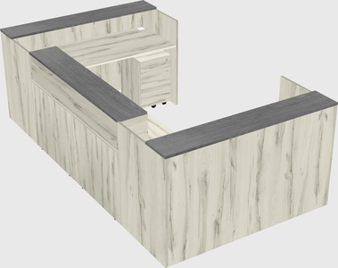 Reception desk u-shape
