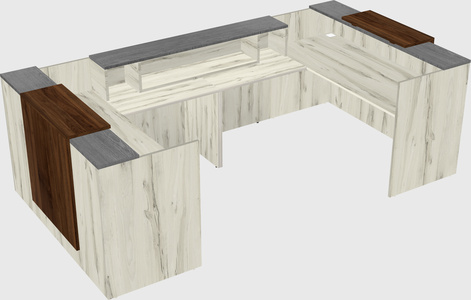 Reception desk u-shape