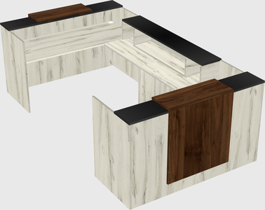 Reception desk u-shape