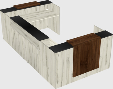 Reception desk u-shape