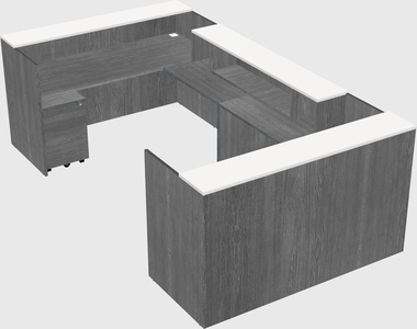 Reception desk u-shape
