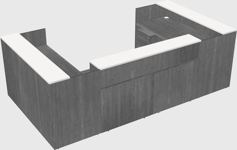 Reception desk u-shape