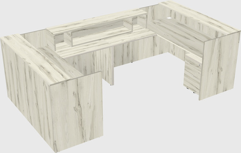 Reception desk u-shape