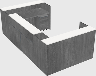 Reception desk u-shape