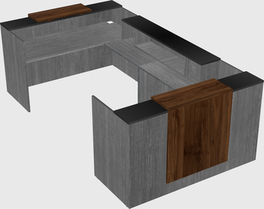 Reception desk u-shape