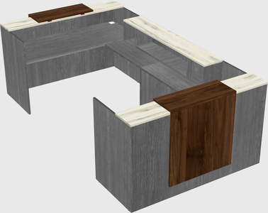 Reception desk u-shape