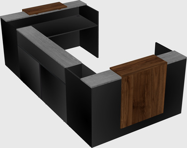 Reception desk u-shape
