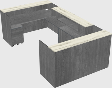 Reception desk u-shape