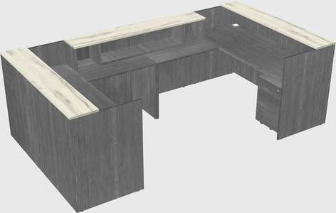 Reception desk u-shape